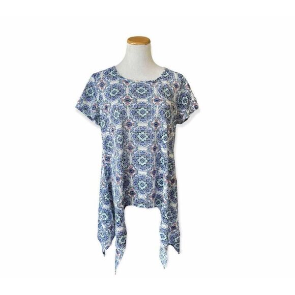 Womens Cato Sharkbite Crocheted Lightweight Top - Sz L - Picture 1 of 1